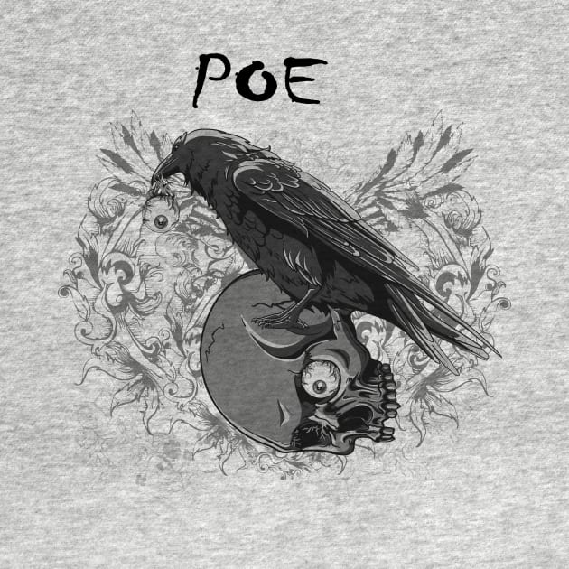 Poe's Raven, Inspired By Edgar Allan Poe by VintageArtwork